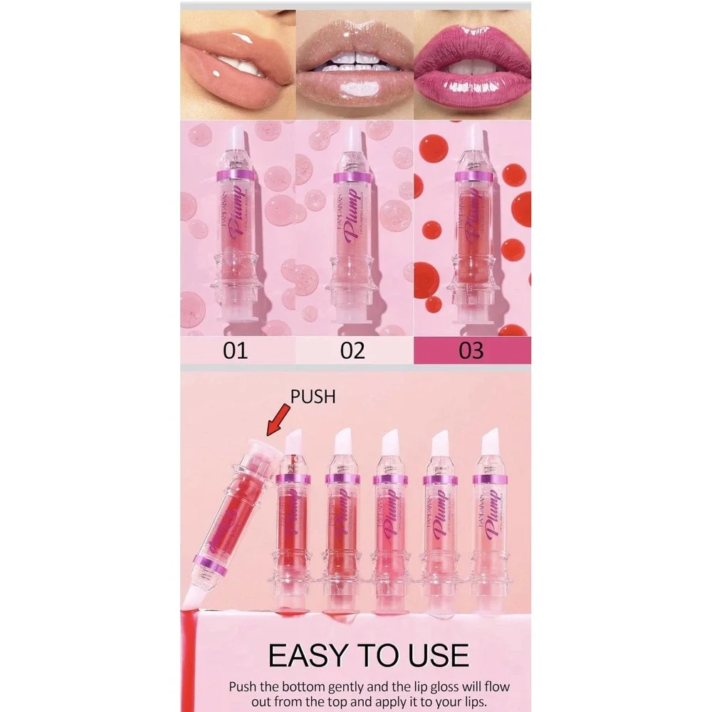 Handaiyan Plump & Pout Lip Plumping Booster Full Set # 1- 6 New/Sealed 6 Pack